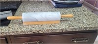 Marble rolling pin