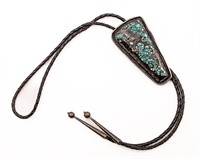 Native Turquoise Sterling Bolo Tie