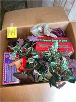 Christmas decorations box lot