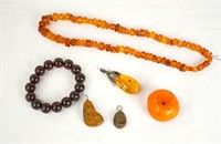 Six Amber Pieces