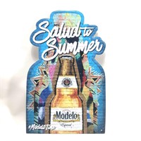 Metal Craft Beer Sign: Modelo Summer Salute