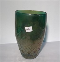 Irridescent Blue Vase (8 1/4 inches high)