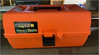 Plastic tool box- with variety of contents - 14
