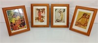 Hawaiiana art 4 pc 6"x 8"