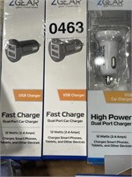 ZGEAR CAR CHARGER 3PK