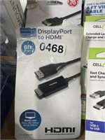 DISPLAY PORT TO HDMI CABLE 2PK