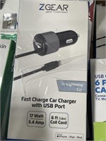 ZGEAR CAR CHARGER 2PK