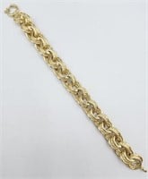 14k Yellow Gold Chain Bracelet 13g  Length 8in