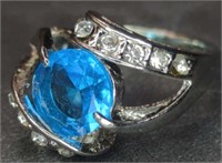 925 stamped gemstone ring size 8.5