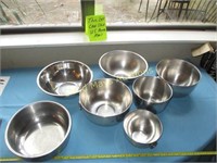 7pc Stainless Steel Mixing Bowls
