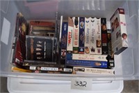 VHS tapes, DVD's and CDs