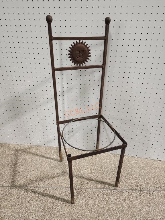 Metal Sun Pot Holder Chair