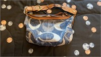 Coach hobo denim shoulder bag