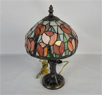 Tiffany Style 13" Owl Table Lamp