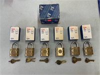 Yale High Security Brass Padlock Set