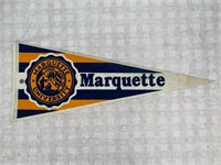 Vtg MARQUETTE University WARRIORS ERA Pennant