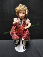10" Shirley Temple Dimples Porcelain Doll
