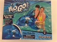 New H2O Go! Inflatable Ride On Blue Whale