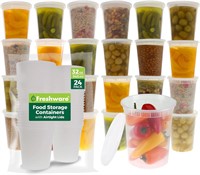 Freshware Food Storage Containers +Lids (24 Set)