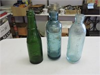 Rare Alex Robertson Mount Forest green Bottle