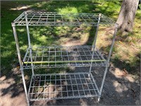 Lightweight metal rack- shelf