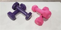 2 Sets of 2 Lbs Weights