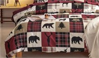 RUSTIC PATCHWORK QUEEN COMFORTER