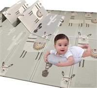Foldable Extra Large Baby Play Mat  Gray
