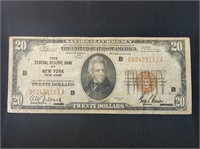 1929 $20 Reserve Bank FR-1870b