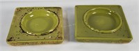 2 Vtg Stangl Ashtrays, Both Have Damage