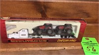 ERTL Kenworth T600B with flatbed trailer and Case