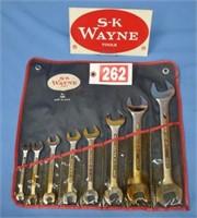 SK Wayne USA 508, 8-pc open end wrench set