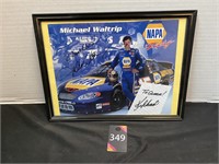 Michael Waltrip Signed Picture