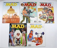 (5) 1985-86 MAD MAGAZINES