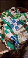 Vintage pieced quilt top 
Approx 6.5 x 8ft