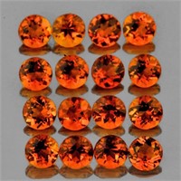 Natural Golden Orange Citrine 40 Pcs (Flawless-VVS