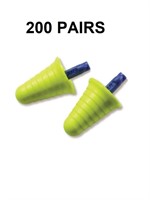 200 PAIRS 3M E-A-R PUSH-INS EARPLUGS WITH GRIP