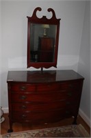 2 Pc. Dixie Mahogany Dresser With Mirror