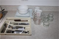 Glassware, Pyrex, Flatware