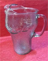 Large Coca-Cola Glass Pitcher Coke Jug NICE