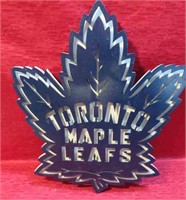 Toronto Maple Leafs Metal 2D Logo Sign NICE