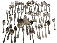Group of Mixed Patterns, Silver Plate Flatware