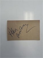 Actor Alan Mowbray original signature