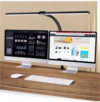 ($97) SICCOO LED Double Head Desk Lamp,24W