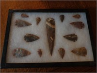 Arrowheads & Display Case