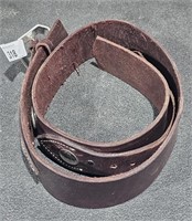 Heavy leather gun belt 50" long