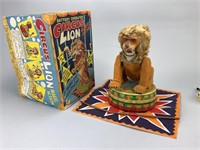 Antique Battery Operated Circus Lion.