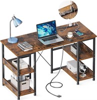 AODK 40 Inch Small Computer Desk with Power Outlet