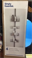 Simply essential 4 tier tension pole shower caddy