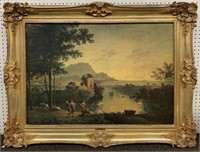 Paesaggio Rovina Wilson Print In Ornate Gilt Frame